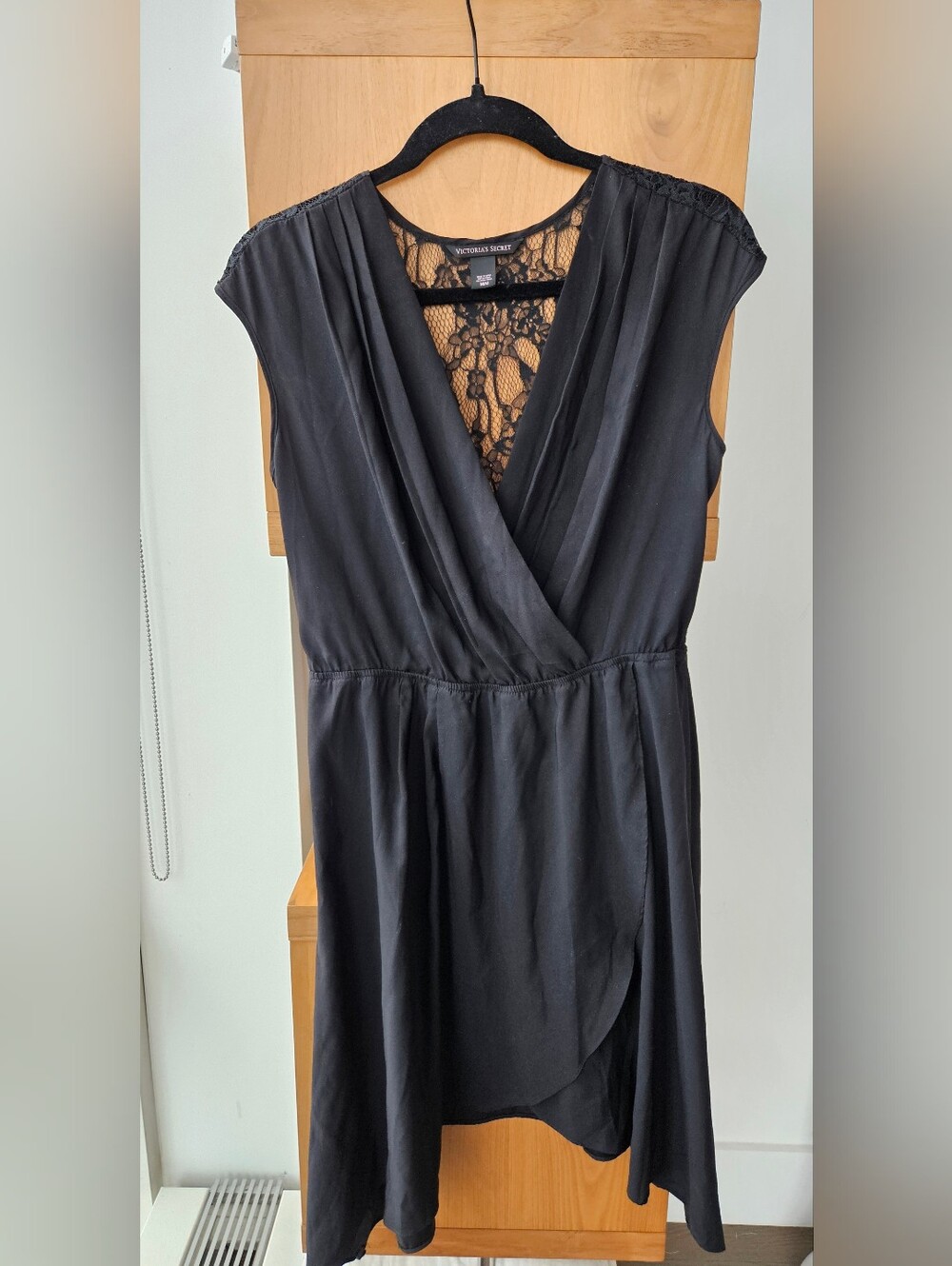 Victoria's Secret Lace Black-Wrap Dress